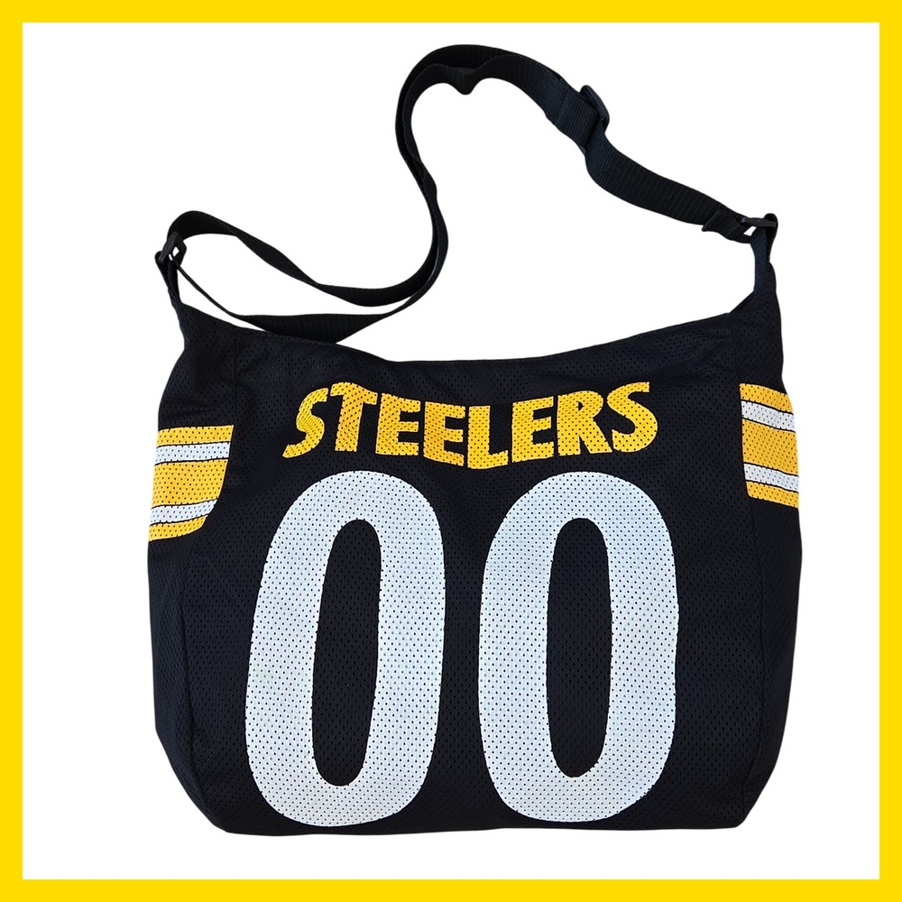 NFL Steelers Jersey Tote Bag‎ 00 ProFANity Little Earth Black Yellow Fan Purse